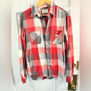 Polo Ralph Lauren Red and Gray Plaid Shirt